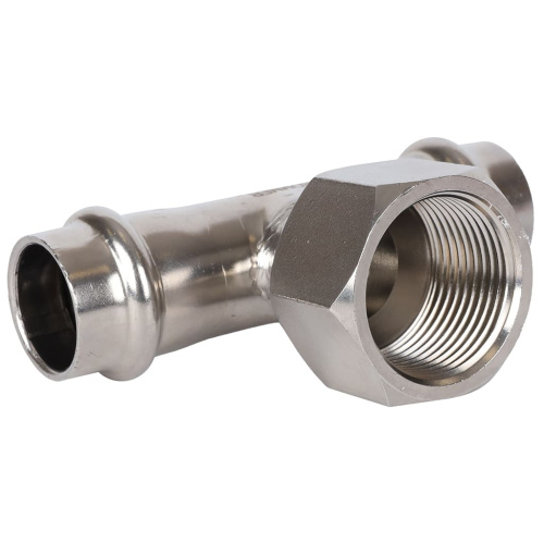 Тройник с резьбой ВПр-ВР 18x3/4"x18 пресс, нержавеющая сталь Rommer Тройник с резьбой ВПр-ВР 18x3/4"x18 пресс, нержавеющая сталь Rommer