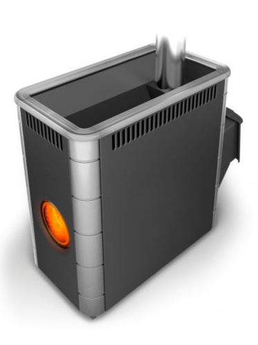 Банная печь Аврора XXL Inox ДА Иллюминатор антрацит НВ Термофор