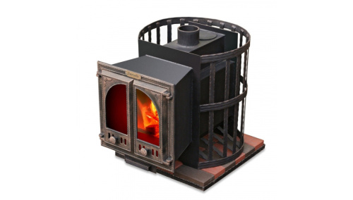 Банная печь ЛиговЪ-Стандарт 22 Панорама DUO