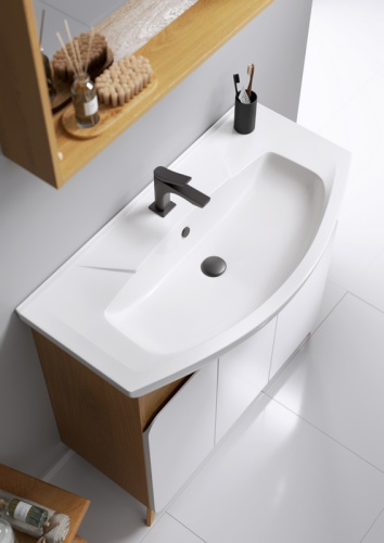 Тумба с умывальником AQWELLA Basic 87,5 Дуб золотой BAS0108DZ Тумба с умывальником AQWELLA Basic 87,5 Дуб золотой BAS0108DZ