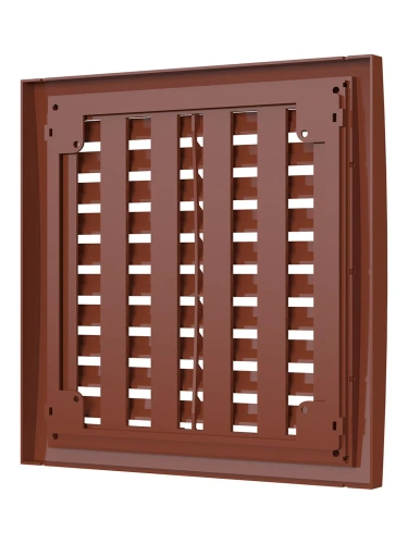2020РРПН терр, Решетка наружная ASA вентиляционная регулируемая 200х200, терракотовая 2020РРПН терр, Решетка наружная ASA вентиляционная регулируемая 200х200, терракотовая