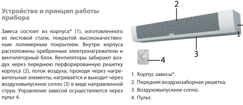 Воздушно-тепловая завеса BALLU BHC-M10T06-PS Воздушно-тепловая завеса BALLU BHC-M10T06-PS