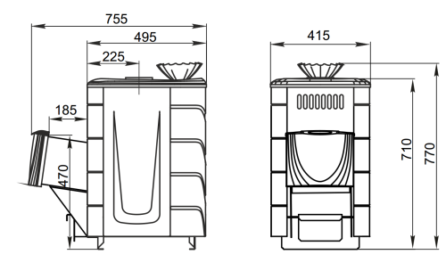 Банная печь Гейзер Мини 2016 Carbon ДН КТК ЗК антрацит Термофор Банная печь Гейзер Мини 2016 Carbon ДН КТК ЗК антрацит Термофор
