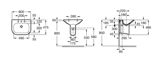 Раковина Roca Nexo 327641000