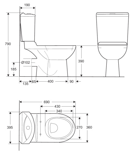Чаша для унитаза-компакта Jacob Delafon Odeon Up 4956CK-00 белый 395х390х690 Чаша для унитаза-компакта Jacob Delafon Odeon Up 4956CK-00 белый 395х390х690
