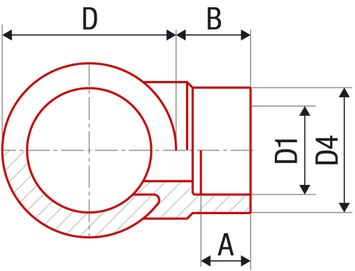 Вварное седло FV-plast 75x32 полипропилен AA238063033