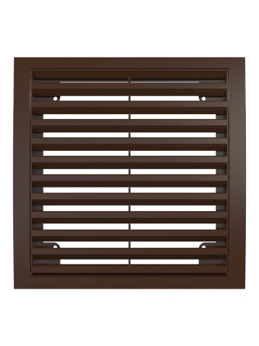 2020РРН кор, Решетка наружная ASA вентиляционная вытяжная 200х200, коричневая 2020РРН кор, Решетка наружная ASA вентиляционная вытяжная 200х200, коричневая