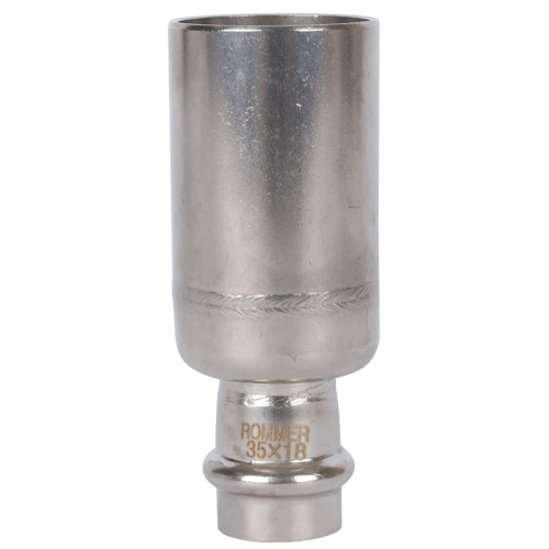 Муфта переходная однораструбная НПр 35x18 пресс, нержавеющая сталь Rommer Муфта переходная однораструбная НПр 35x18 пресс, нержавеющая сталь Rommer