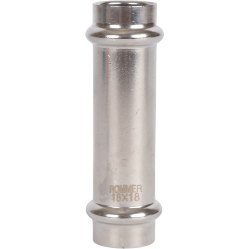 Муфта надвижная ВПр 18 пресс, нержавеющая сталь Rommer Муфта надвижная ВПр 18 пресс, нержавеющая сталь Rommer