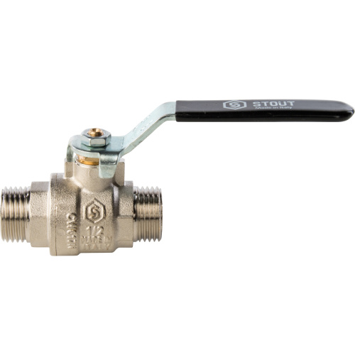 Кран шаровой 1/2"НН ручка рычаг Stout SVB-0005-000015 Кран шаровой 1/2"НН ручка рычаг Stout SVB-0005-000015