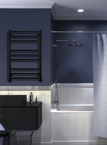 Полотенцесушитель Indigo Brace 532x800, черный муар