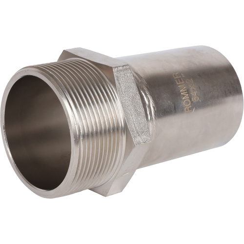 Вставка переходная НПр-НР 54x2" пресс, нержавеющая сталь Rommer Вставка переходная НПр-НР 54x2" пресс, нержавеющая сталь Rommer
