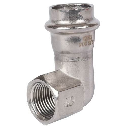 Угольник с резьбой ВПр-ВР 22х1/2" пресс, нержавеющая сталь Rommer Угольник с резьбой ВПр-ВР 22х1/2" пресс, нержавеющая сталь Rommer