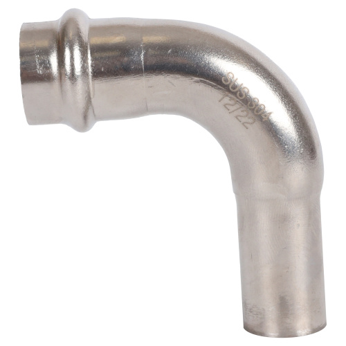 Угольник 90° однораструбный НПр 18x18 пресс, нержавеющая сталь Rommer Угольник 90° однораструбный НПр 18x18 пресс, нержавеющая сталь Rommer