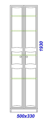 Пенал двустворчатый Aqwella Барселона 50 белый Ba.05.04 Пенал двустворчатый Aqwella Барселона 50 белый Ba.05.04
