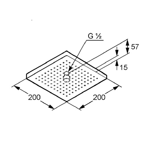 Верхний душ Kludi A-QA 6653005-00 хром