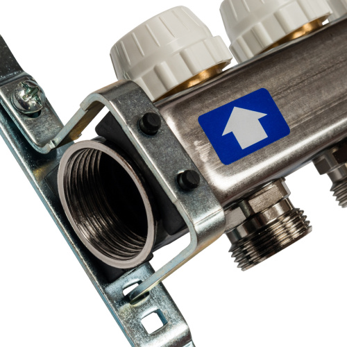 Коллектор отопления STOUT 1"нержа., 12x3/4" с расxодомерами, без кранов SMS 0927 000012