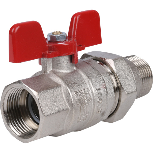 Кран шаровой 3/4"ВН с американкой EPDM, ручка бабочка Stout SVB-1007-000020 Кран шаровой 3/4"ВН с американкой EPDM, ручка бабочка Stout SVB-1007-000020