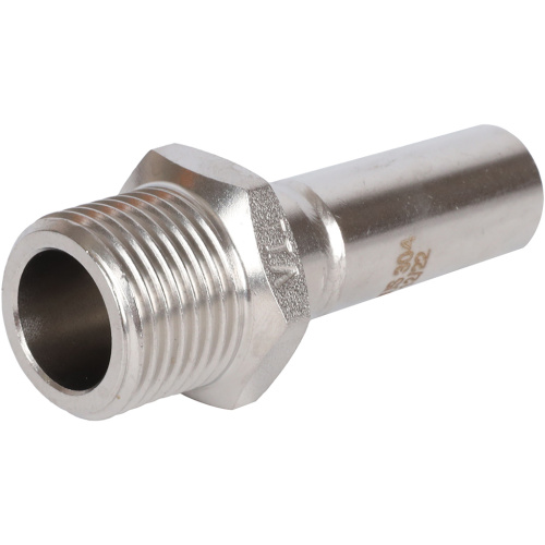 Вставка переходная НПр-НР 15x1/2" пресс, нержавеющая сталь Rommer Вставка переходная НПр-НР 15x1/2" пресс, нержавеющая сталь Rommer