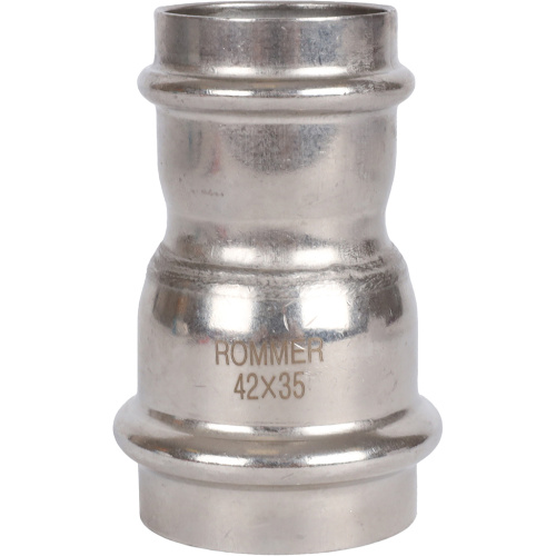 Муфта переходная ВПр 42х35 пресс, нержавеющая сталь Rommer Муфта переходная ВПр 42х35 пресс, нержавеющая сталь Rommer