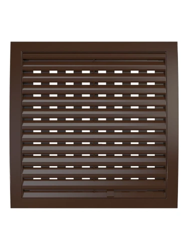 2525РРПН кор, Решетка наружная ASA вентиляционная регулируемая 250х250, коричневая 2525РРПН кор, Решетка наружная ASA вентиляционная регулируемая 250х250, коричневая