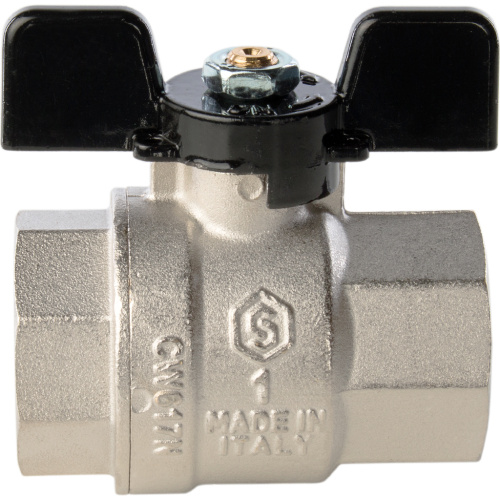 Кран шаровой 1"ВВ ручка бабочка Stout SVB-0002-000025