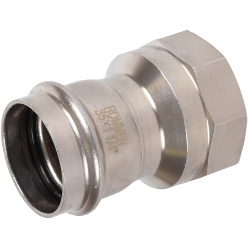 Соединитель ВПр-ВР 35x11/4" пресс, нержавеющая сталь Rommer Соединитель ВПр-ВР 35x11/4" пресс, нержавеющая сталь Rommer