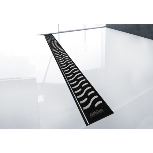 Душевой лоток MIANO 500мм HARMONY BLACK EDITION, боковой слив D50 Душевой лоток MIANO 500мм HARMONY BLACK EDITION, боковой слив D50