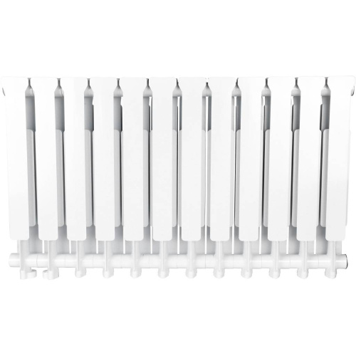 Радиатор алюминиевый STOUT Bravo  500 12 секций ( ниж. прав. )