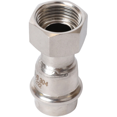 Соединитель с накидной гайкой 18x1/2" пресс, нержавеющая сталь Rommer Соединитель с накидной гайкой 18x1/2" пресс, нержавеющая сталь Rommer