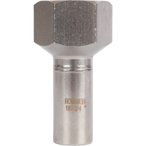 Вставка переходная НПр-ВР 18x3/4" пресс, нержавеющая сталь Rommer Вставка переходная НПр-ВР 18x3/4" пресс, нержавеющая сталь Rommer