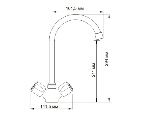 Смеситель для кухни WasserKraft Amper 2907 хром Смеситель для кухни WasserKraft Amper 2907 хром