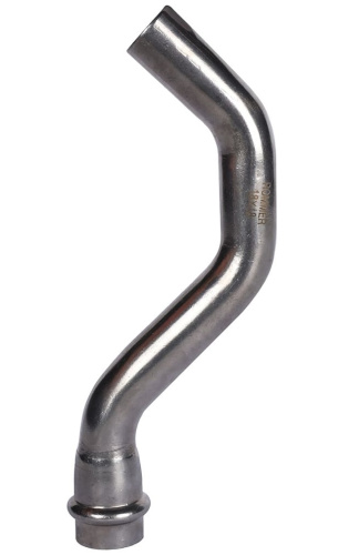 Обвод однораструбный-НПр 18 пресс, нержавеющая сталь Rommer Обвод однораструбный-НПр 18 пресс, нержавеющая сталь Rommer