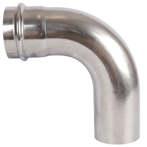 Угольник 90° однораструбный НПр 54x54 пресс, нержавеющая сталь Rommer Угольник 90° однораструбный НПр 54x54 пресс, нержавеющая сталь Rommer