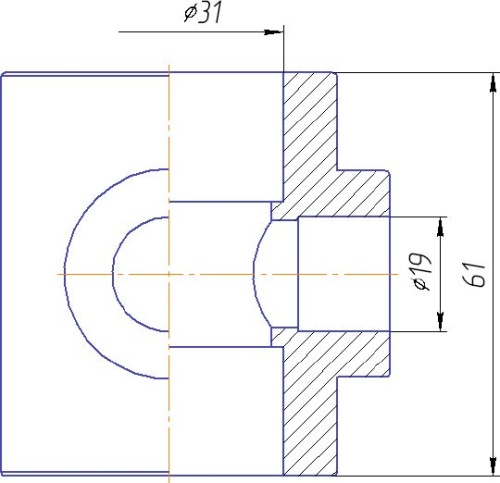 Крестовина переходная Kalde 32х20 полипропилен 3212-cdl-322000