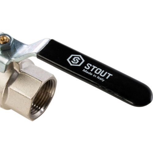 Кран шаровой 1"ВВ ручка рычаг Stout SVB-0001-000025