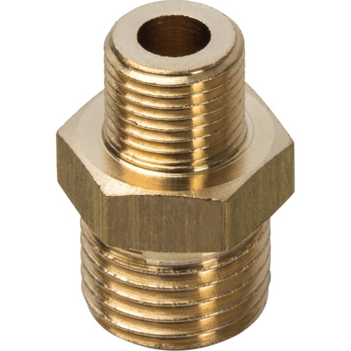 Ниппель переходной Stout 1/4"x1/8"НН латунь SFT-0003-001418