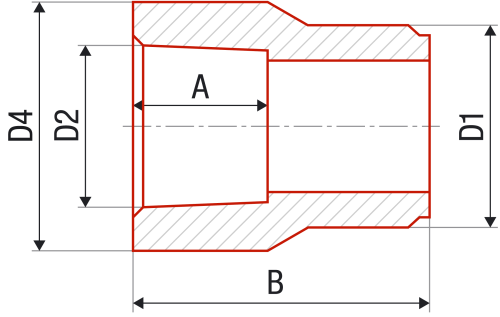 Муфта переходная FV-plast 110х90 ВН полипропилен AA210110090