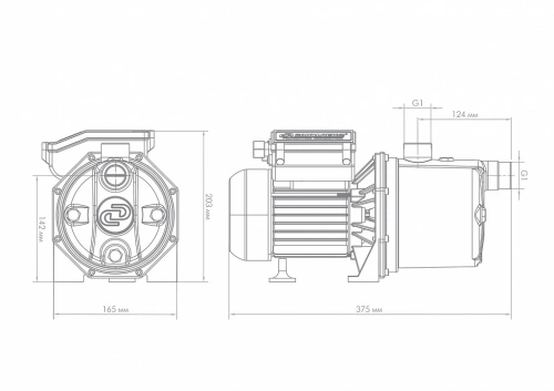 Поверхностный насос Джилекс ДЖАМБО 60/35 Н 3002 Поверхностный насос Джилекс ДЖАМБО 60/35 Н 3002