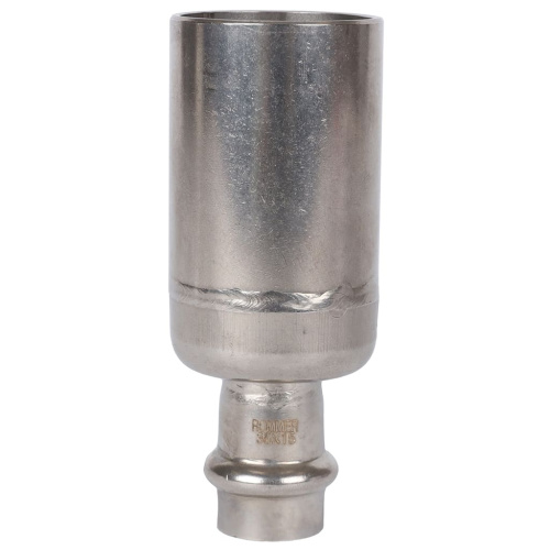 Муфта переходная однораструбная НПр 35x15 пресс, нержавеющая сталь Rommer Муфта переходная однораструбная НПр 35x15 пресс, нержавеющая сталь Rommer