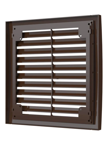 2020РРН кор, Решетка наружная ASA вентиляционная вытяжная 200х200, коричневая 2020РРН кор, Решетка наружная ASA вентиляционная вытяжная 200х200, коричневая