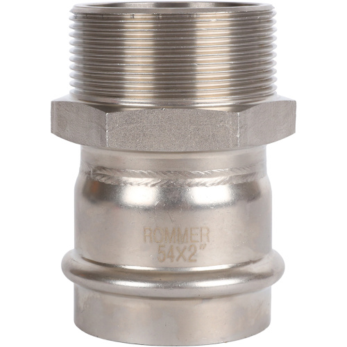 Соединитель ВПр-НР 54x2" пресс, нержавеющая сталь Rommer Соединитель ВПр-НР 54x2" пресс, нержавеющая сталь Rommer