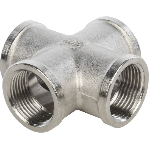Крестовина Stout 3/4"ВВВВ никелированная SFT-0031-000034