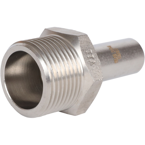 Вставка переходная НПр-НР 18x1" пресс, нержавеющая сталь Rommer Вставка переходная НПр-НР 18x1" пресс, нержавеющая сталь Rommer