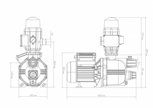 Поверхностный насос Джилекс ДЖАМБО 60/35 П-К "Комфорт" 4000 Поверхностный насос Джилекс ДЖАМБО 60/35 П-К "Комфорт" 4000