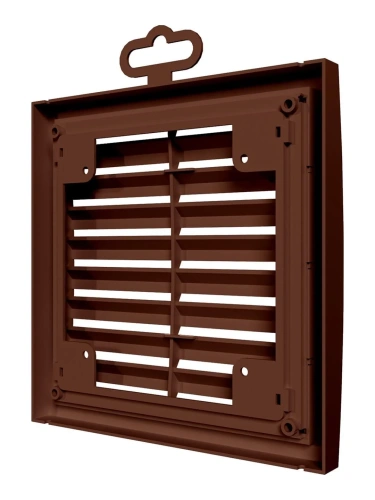 1515РРН кор, Решетка наружная ASA вентиляционная вытяжная 150х150, коричневая 1515РРН кор, Решетка наружная ASA вентиляционная вытяжная 150х150, коричневая
