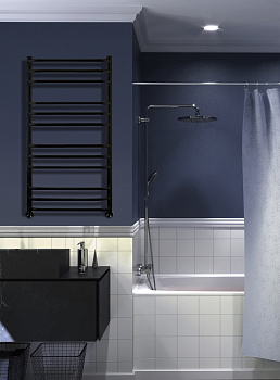 Полотенцесушитель Indigo Brace 532x1000, черный муар