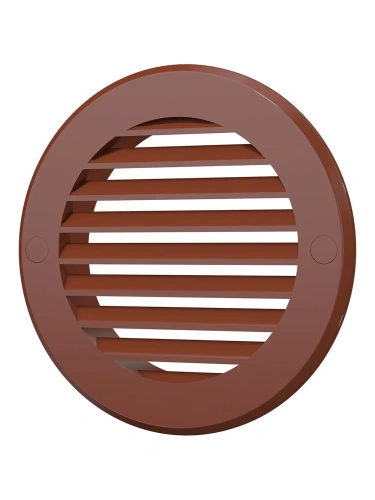 10РКН терр, Решетка наружная вентиляционная круглая D136 с фланцем D100, ASA, терракотовая 10РКН терр, Решетка наружная вентиляционная круглая D136 с фланцем D100, ASA, терракотовая