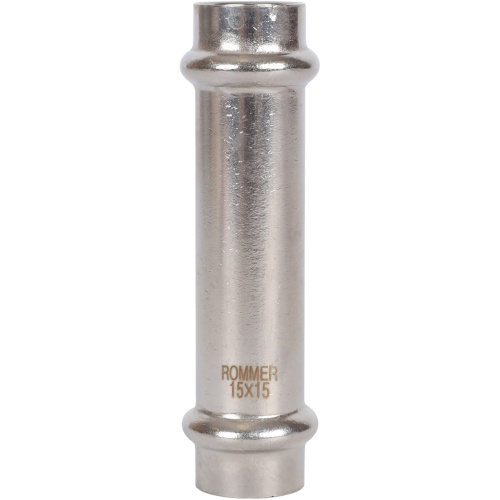 Муфта надвижная ВПр 15 пресс, нержавеющая сталь Rommer Муфта надвижная ВПр 15 пресс, нержавеющая сталь Rommer