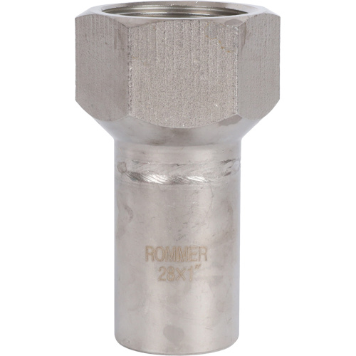 Вставка переходная НПр-ВР 28x1" пресс, нержавеющая сталь Rommer Вставка переходная НПр-ВР 28x1" пресс, нержавеющая сталь Rommer